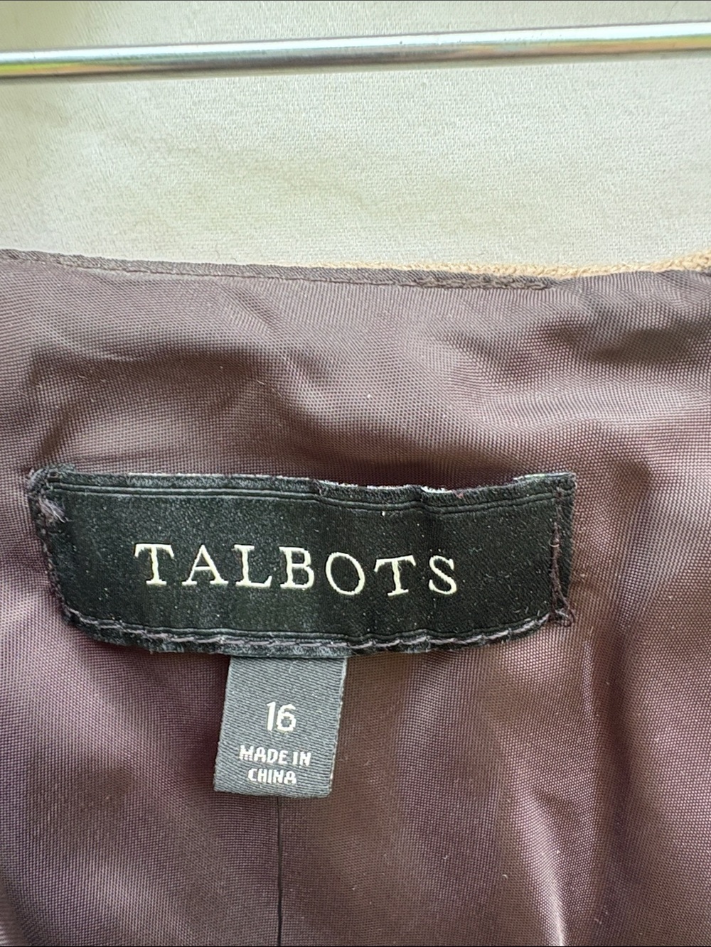 Talbots Brown Plaid Mini Skirt with Subtle Rust Accents - Picture 2 of 10